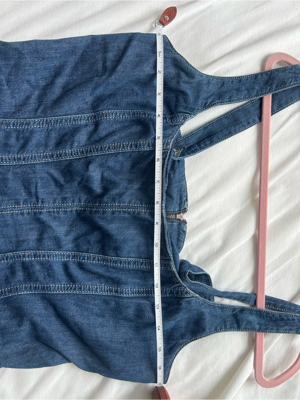 Denim Reformation Maxi Dress - Blue - Picture 3 of 4